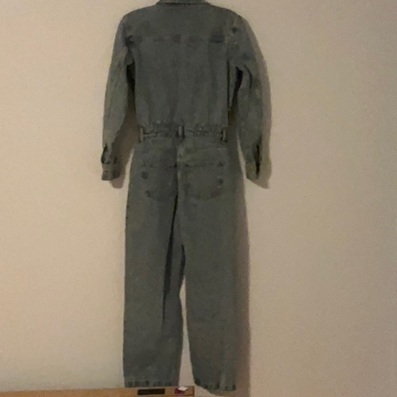 ZARA Denim Jumpsuit XS Utility Boiler Suit - Picture 4 of 7